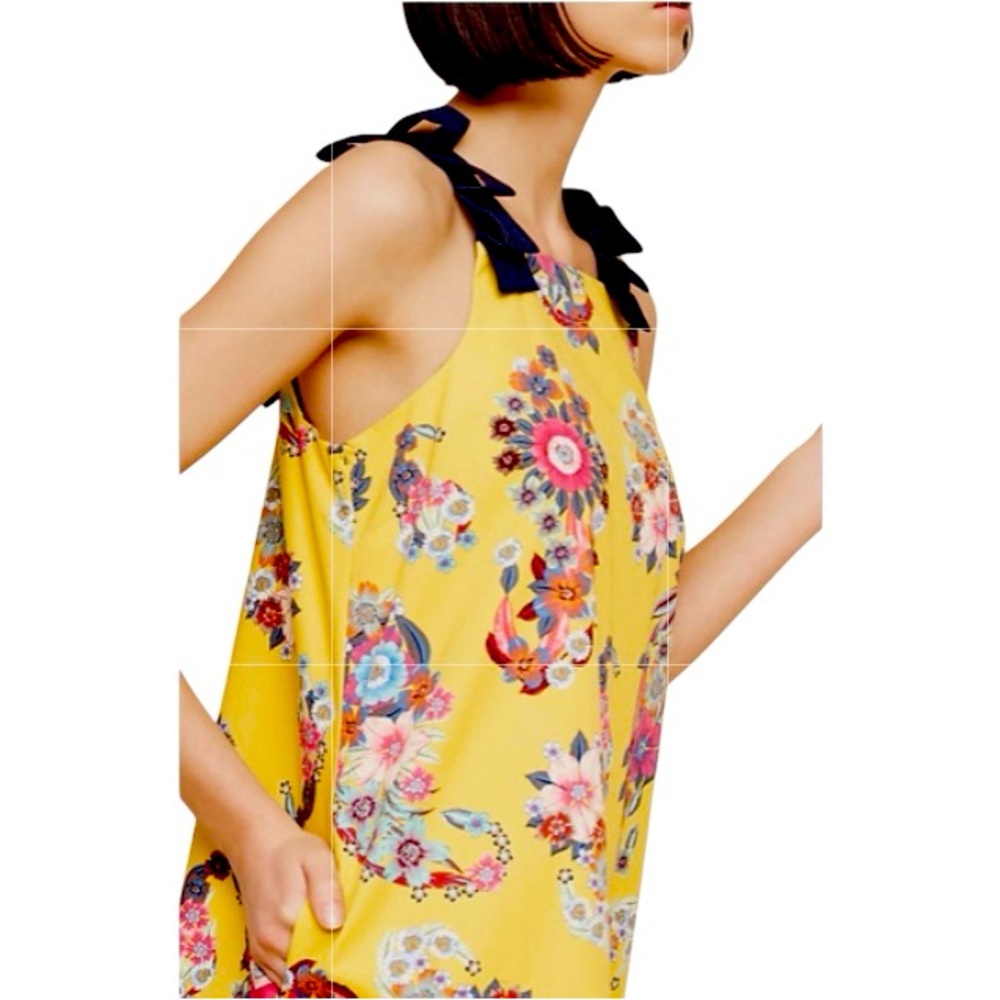 Anthropologie Women’s Sunniva dress Maeve NWT Small yellow floral - Picture 7 of 15
